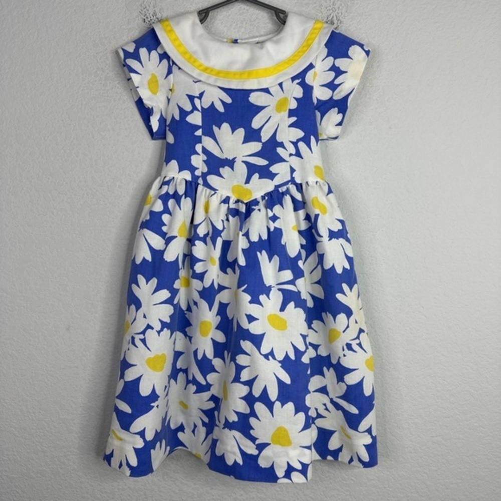 Catherine Rebecca Dress Girls Size 6 Floral Vintage Short Sleeve‎ Spring Easter